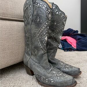 CORRAL WOMEN'S GLITTER INLAY WESTERN BOOTS